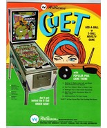 Cue-T Pinball Machine Flyer 1968 Original Game Art Pool Table Billiards ... - £64.25 GBP