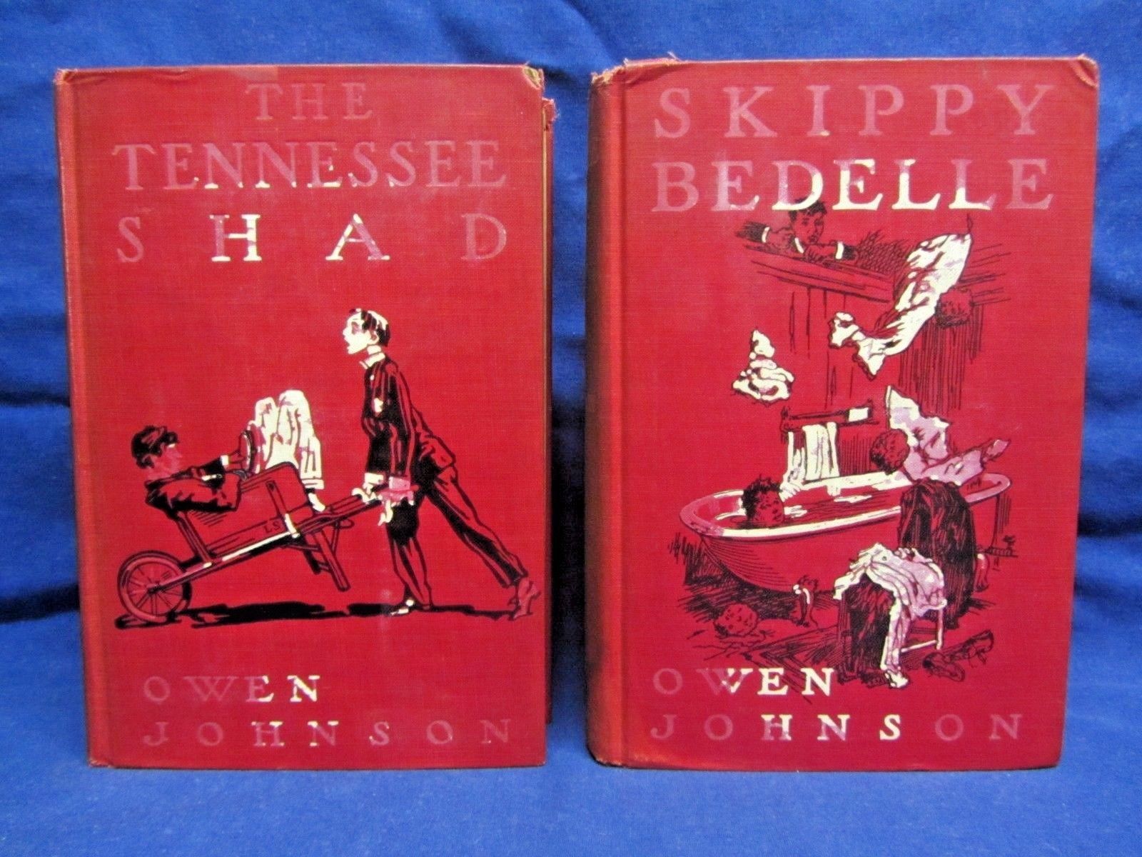 Vintage Owen Johnson HC Set - The Tennessee Shad, 1930 &amp; Skippy Bedelle,... - $34.99
