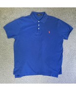 Polo Ralph Lauren Shirt Adult Extra Large Blue Red Logo Preppy Casual Ou... - £14.61 GBP