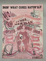 1946 Vintage Sheet Music-DOIN&#39; WHAT COMES NATUR&#39;LLY-Rodgers and Hammerst... - £8.88 GBP