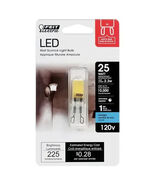 Bi-Pin LED Bulb 2.15" G9 2.3W 225L 5000K Daylight - FEIT ELECTRIC BP25G9... - $0.99