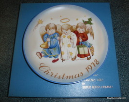 Schmid Christmas 1978 Heavenly Trio Sister Berta Hummel 8th Limited Ed Plate  - £7.60 GBP