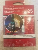 DYNO SEASONAL SOLUTIONS Adhesive Clips For Mini Christmas Lights, 25-Pk. - £10.69 GBP
