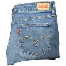 Levis 518 Superlow Denim Jeans Womens W34 L31 Low Rise Blue Casual Pants - £26.73 GBP