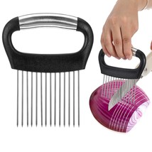 Onion Slicer, Stainless Steel Onion Holder For Slicing Onion Cutter Kitchen Chop - £10.31 GBP