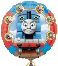 Thomas Train &amp; Friends Foil Mylar Balloon Birthday Party Supplies 18&quot; Round 1 Ct - £2.37 GBP