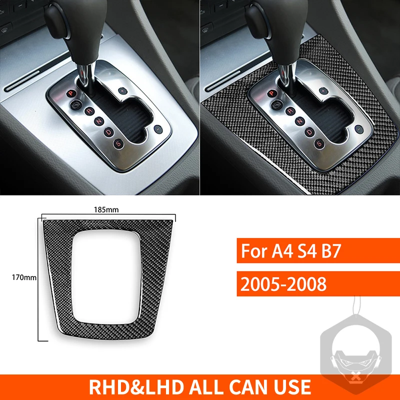 Automatic Gear Shift Box Panel Cover Trim For  A4 S4 B7 2005-2008 Real   Sticker - £99.11 GBP