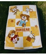 Vintage Bun Bear &amp; Friends 100cm x 140cm (56&quot; × 40&quot;) Fleece Blanket Throw - €339,88 EUR