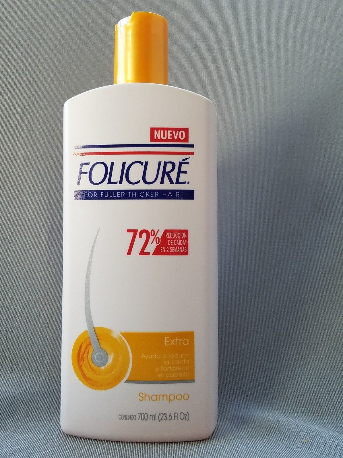 FOLICURE Shampoo " Extra " for FullerThicker Hair, 23.6 fl oz. 72% Less Falling! - £15.78 GBP