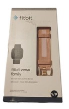 New Pink Fitbit Versa Family Woven Reflective Band Size Small/Petite - £3.13 GBP