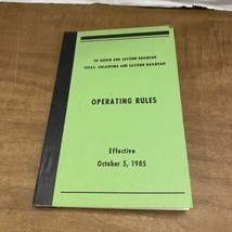 De Queen &amp; Eastern Railroad Texas Oklahoma Operating Rules October 5th 1... - £15.29 GBP