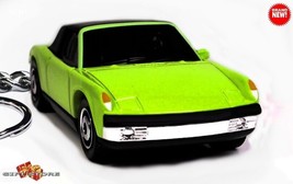 VERY RARE KEYCHAIN LIME GREEN PORSCHE 914/4/6 CUSTOM Ltd. Ed. GREAT GIFT - £58.74 GBP