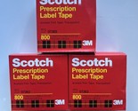 Scotch Prescription Label Tape 800 Clear, 2 in x 72 yd 3 Pack - $51.30