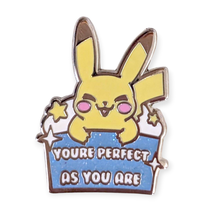 Pokemon Fantasy Enamel Pin: Pikachu You&#39;re Perfect As You Are - $19.90