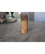 Old Lathed Wood Medicine Container 3H - $19.99