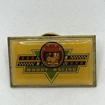 Woody Woodpecker Looney Tunes Racing Team Race Car Enamel Lapel Hat Pin Pinback - $7.95