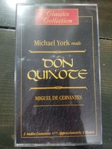 Michael York reads DON QUIXOTE Audio book on 2 Cassettes - Miguel de Cer... - £12.44 GBP
