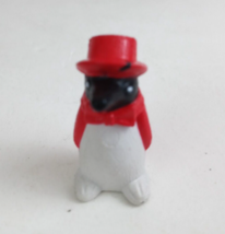 Vintage Penguin In Red Top Hat &amp; Suit 1.5&quot; Collectible Toy Mini Figure - €5,04 EUR