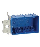 Carlon B349ADJ PVC Adjustable Electrical Box 3-Gang 49 cu. in. Blue - $37.73 CAD