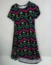 NWT LuLaRoe Carly Black With Pink &amp; Green Design Size XS - £12.18 GBP