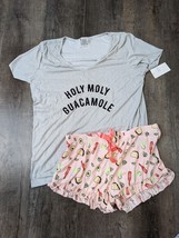 Mentally Exhausted NWT Women&#39;s 1X Holy Moly Guacamole Pajama Set BZ - $14.75