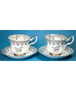 2 Royal Albert Cup & Saucer Sets "Congratulations 25 Anniversary" Silver... - €12,05 EUR 2 Royal Albert Cup & Saucer Sets "Congratulations 25 Anniversary" Silver... - €12,05 EUR