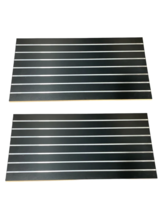 Slatwall Easy Panels,  2&#39; H x 4&#39; W Black w/ Metal Inserts Set of 2 PIECES - $154.02