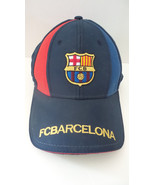 Barcelona FCB Blue Red Gold Lettering Baseball Cap Hook and Loop Closure... - $228.53 MXN