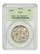 1945 50C PCGS MS64 (OGH) - $117.13