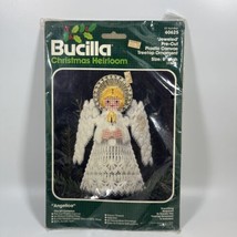 Bucilla &quot;Angelica&quot; Plastic Canvas Treetop Ornament Kit #60625 - New Sealed! - $12.72