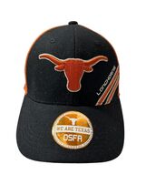 New Texas Longhorns Hat Fitted One Size Fits All Black Official Licensed... - $33.20