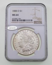 1888-O Plateado Morgan Dólar Graduado Por NGC Como MS-64 - $178.19