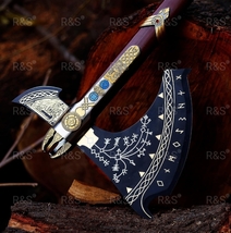 Kratos Leviathan Axe | God Of War Axe | Viking Axe with sheath , Birthda... - £156.74 GBP
