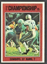 Nfc Championship Game Dallas Cowboys Roger Staubach 1976 Topps #331 ! - £1.81 GBP