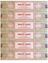 Bâtons d&#39;encens Satya White Sage Bâton d&#39;encens Masala 6 x 15 grammes chacun - £8.87 GBP