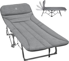 EVER ADVANCED 6-Position Adjustable Folding XL Wide Camping Cot  400 LBS... - £111.30 GBP