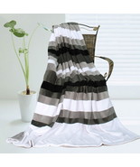 Onitiva - [Stripes - Simplicity] Patchwork Throw Blanket - £39.10 GBP