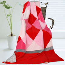 Onitiva - [Plaids - Rose Elf] Patchwork Throw Blanket - $49.99