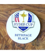 Ryder Cup Bethpage Black 2025 1.5 LARGE WHITE BALL MARKER TWO SIDED FROM... - $19.75