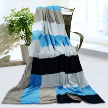 Onitiva - [Love is blue] Patchwork Throw Blanket - $49.99