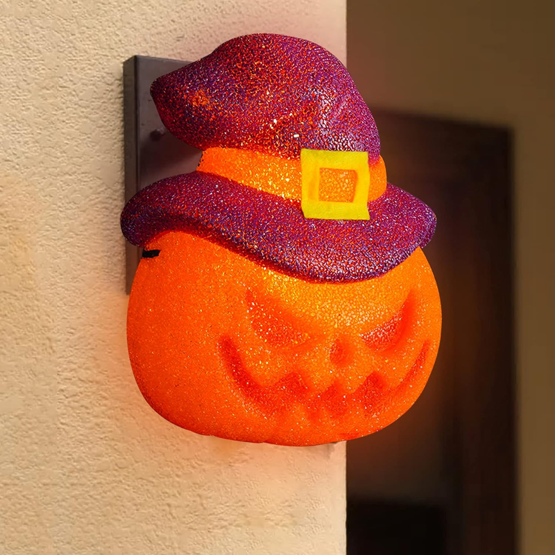 Hourleey Pumpkin Halloween Porch Light Covers 2 Pack, 9" X 11.8" Halloween Outdo Item image 4