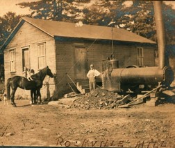 RPPC Mill Steam Engine Horse Rockville Pennsylvania PA 1907 DB Postcard - £42.00 GBP