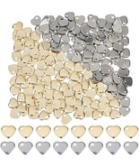 200 Metal Stamping Blanks Silver Gold 6mm Blank Charms Stainless Steel H... - $18.80