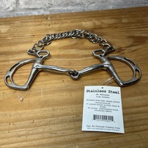 Metalab New Stainless Steel 5&quot; SS Kimberwicke Slotted Snaffle Bit Horse Tack - £19.78 GBP