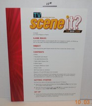 Screenlife TV Deluxe Scene it DVD Board Game Replacement Instructions Pa... - $95.43 MXN