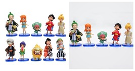 One Piiece Anime Figure PVC Action Figurine Collection Model Toys 10Pcs - £20.43 GBP