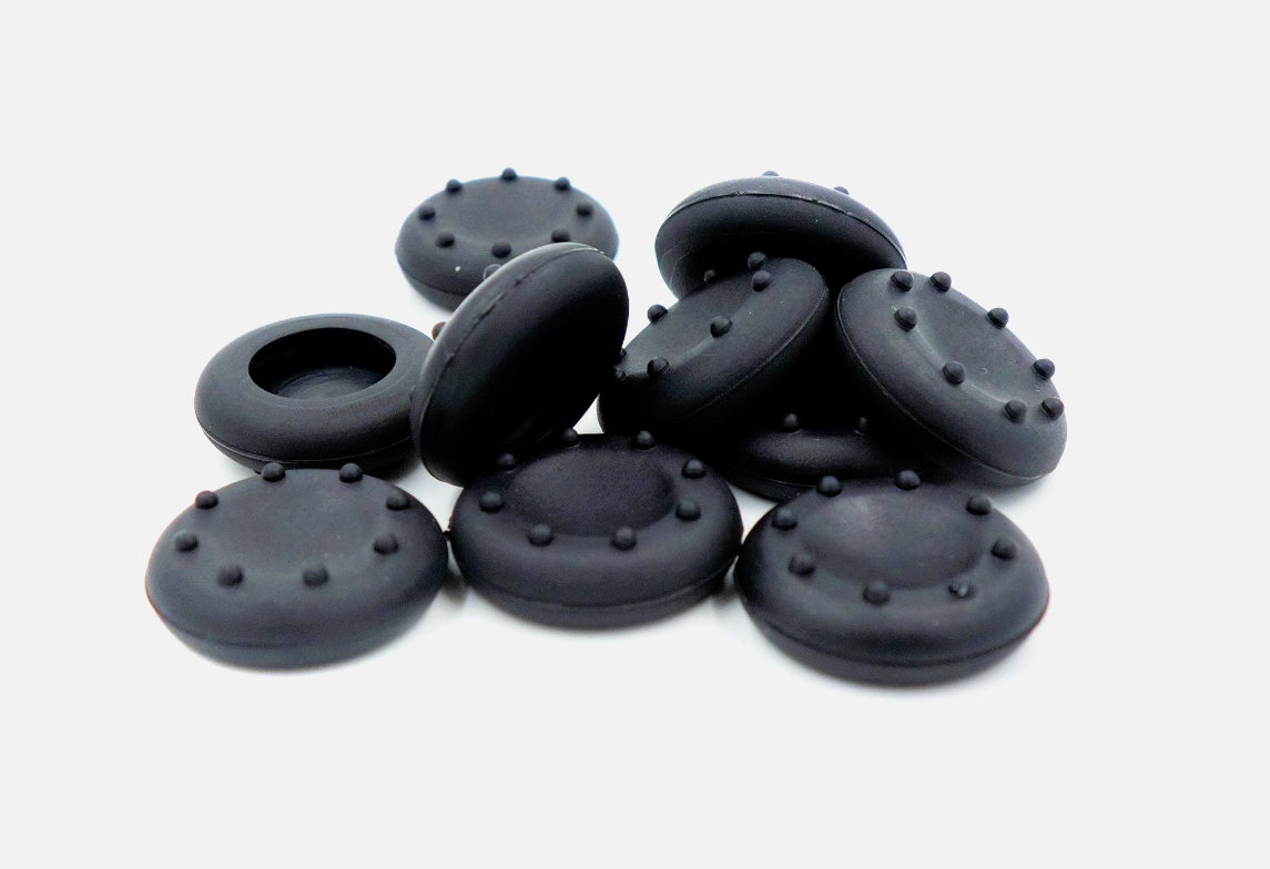 10x Black Thumbstick Grips Cap Cover Thumb Stick Grip for Xbox 360 PS4 Wii - £17.98 GBP