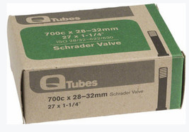 QTubes TU6007 27x1 1/4” 700cx28-32mm ISO 28/32-622/630 Schrader Valve Bi... - £30.93 GBP