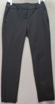 Ann Taylor LOFT Dress Pants Womens Petite 0 Black Julie Skinny Leg Slash... - $20.26