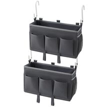 Berdeng Bedside Organizer Caddy 3 Pockets Mesh Side Pocket Gray 2 Pack - $19.79